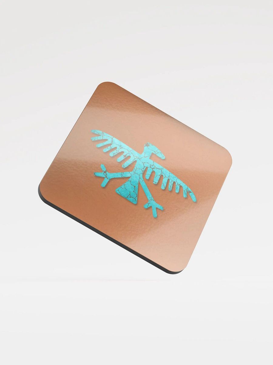Turquoise Condor Beverage Coaster product image (3)