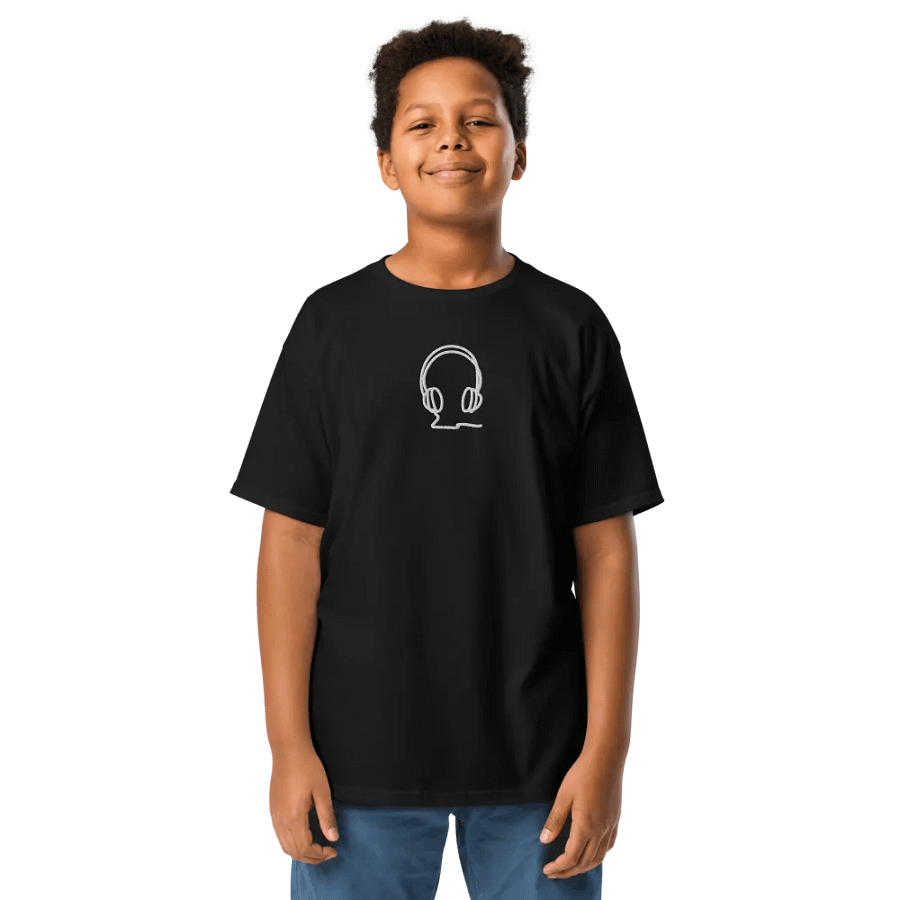 Pixelated Sound Waves Gildan Youth Tee product image (6)