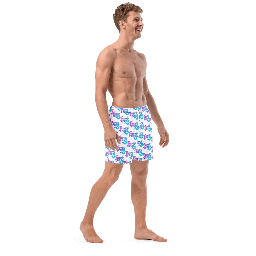 Patterned Swimtrunks - White product image (12)