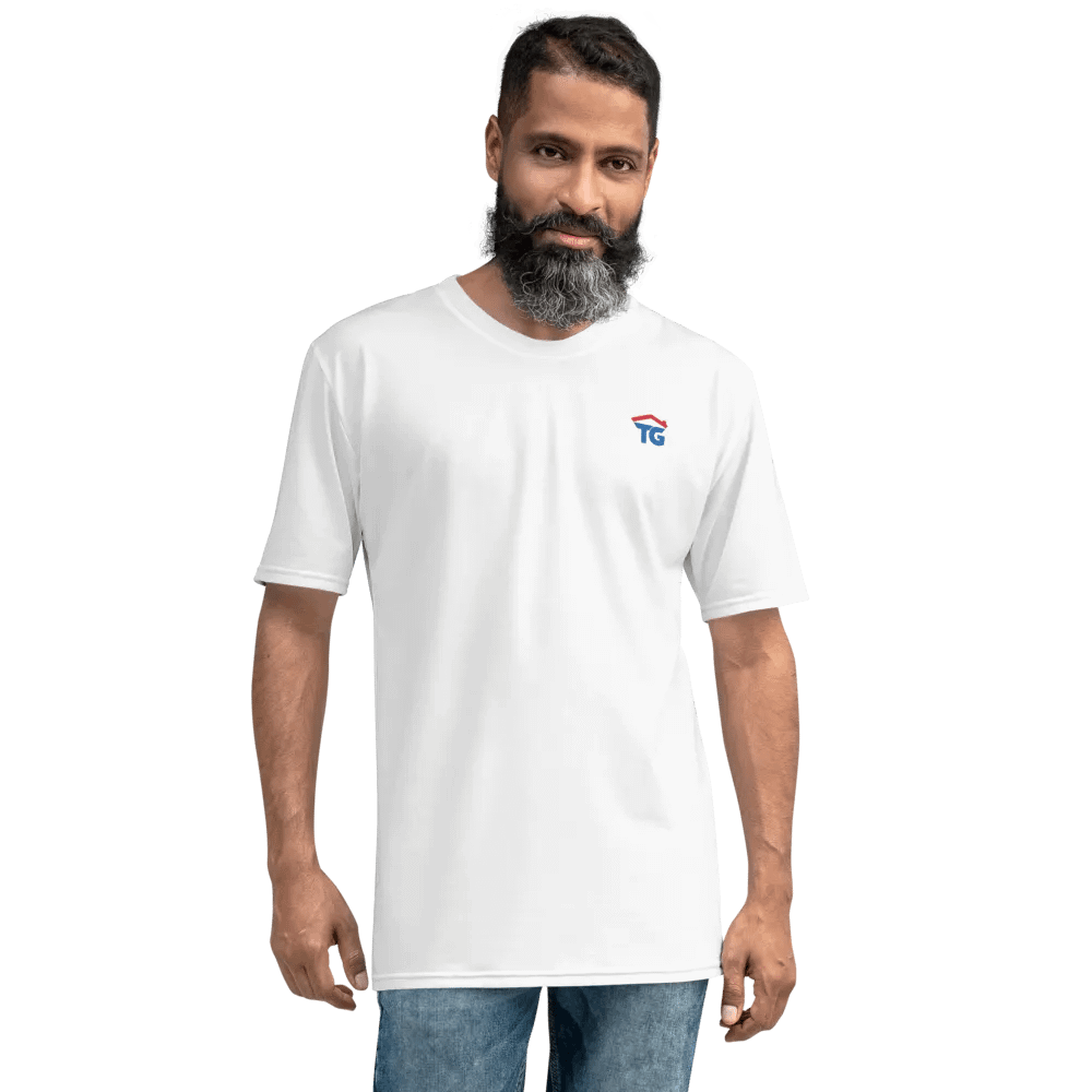 Men's TG White Crew Neck T-Shirt product image (8)