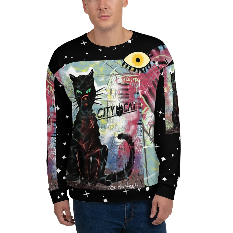 CityCatPaint6 Unisex Art Sweatshirt product image (4)