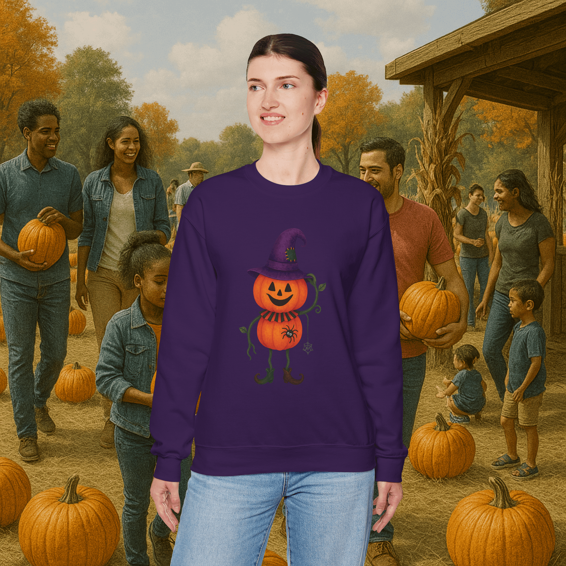 Mr. Pumpkin PNG | Cute Halloween Pumpkin Clipart | Fall Sublimation Design | Pumpkin Patch Digital Download product image (9)