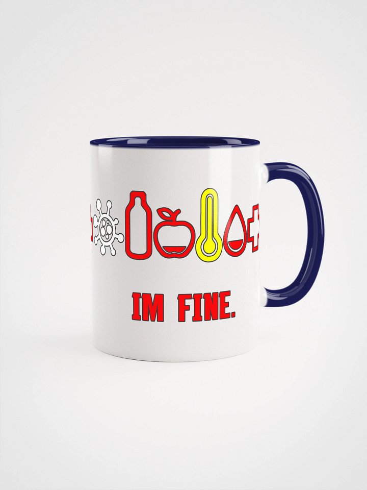 'Im fine', Ceramic Mug with Colour product image (2)