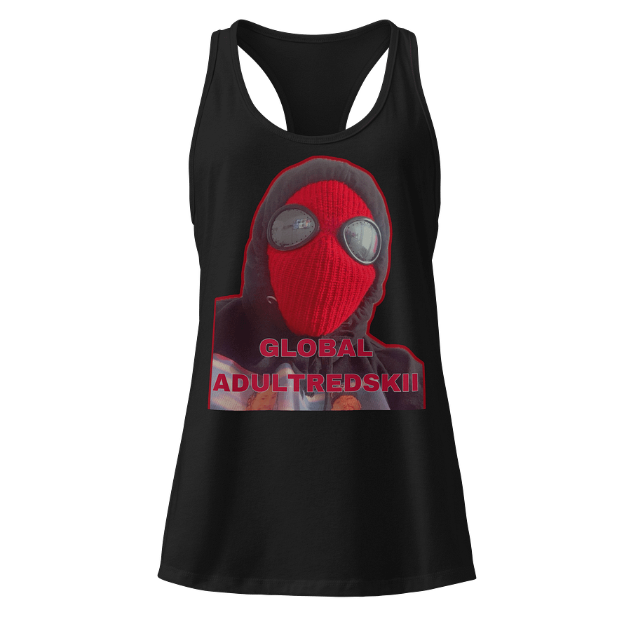 GlobalAdultRedSkii Mask Racerback Tank Women product image (1)