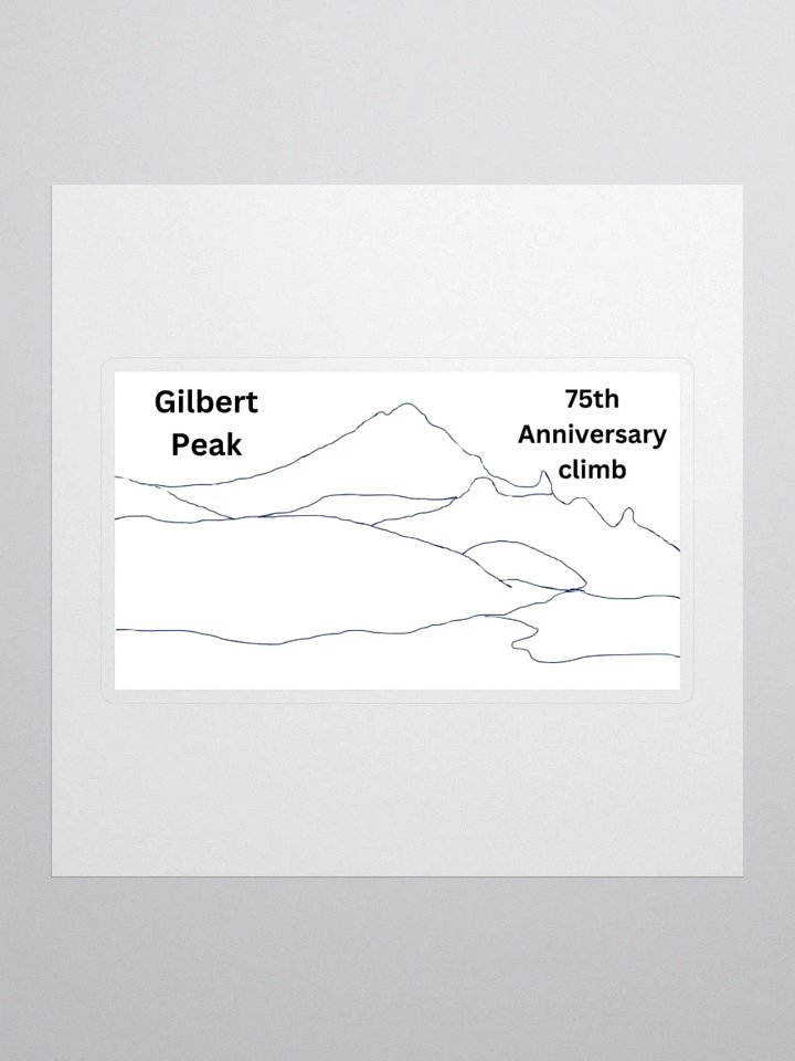 Gilbert Peak 75th Anniversary climb sticker product image (1)