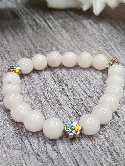 Rose Quartz Bracelet, Rose Quartz Crystal Bracelet product image (1)