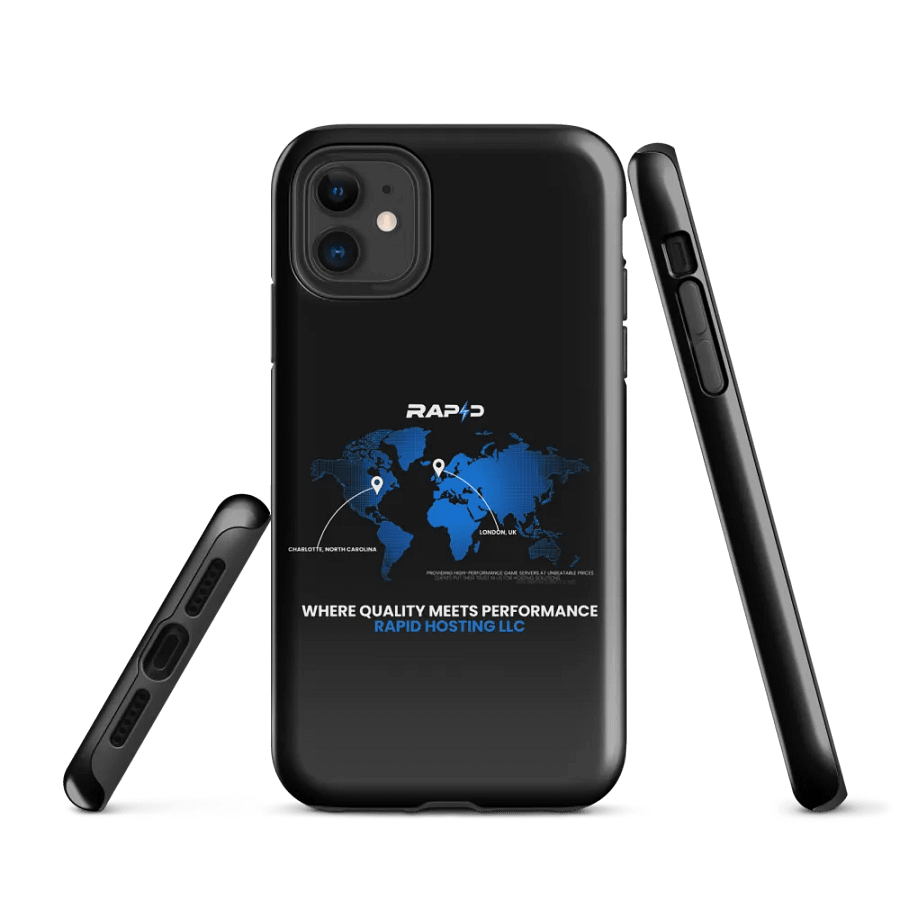 Rapid Hosting World Map iPhone® Tough Case product image (1)