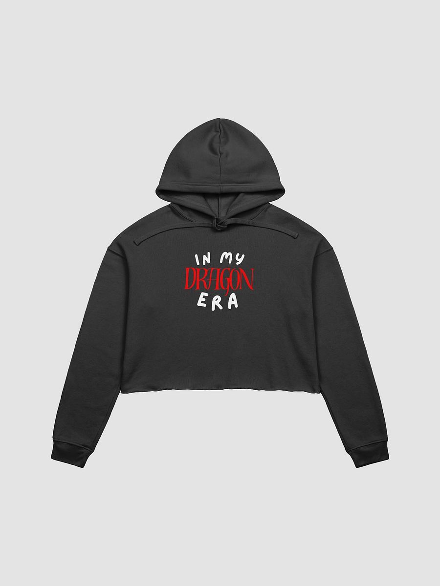 In My Dragon Era Black & Red Cropped Hoodie product image (1)