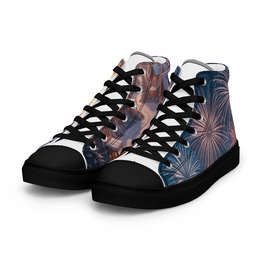New Years Frosty Night Retro High Tops product image (5)