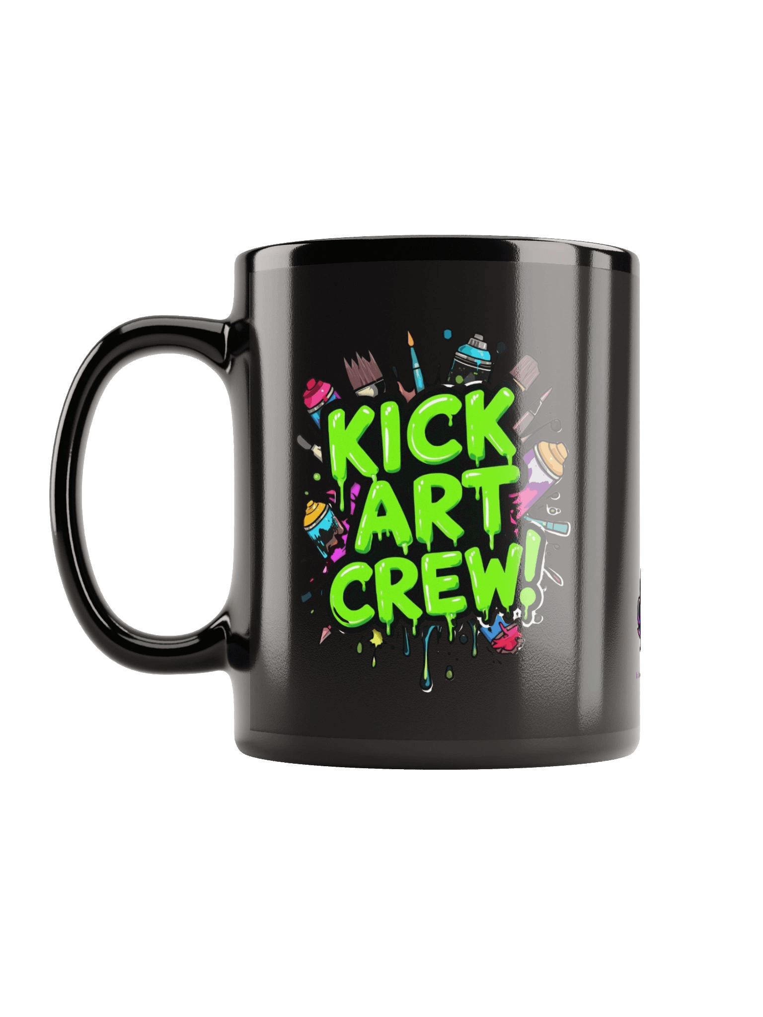 Kick art crew mug in black product image (12)