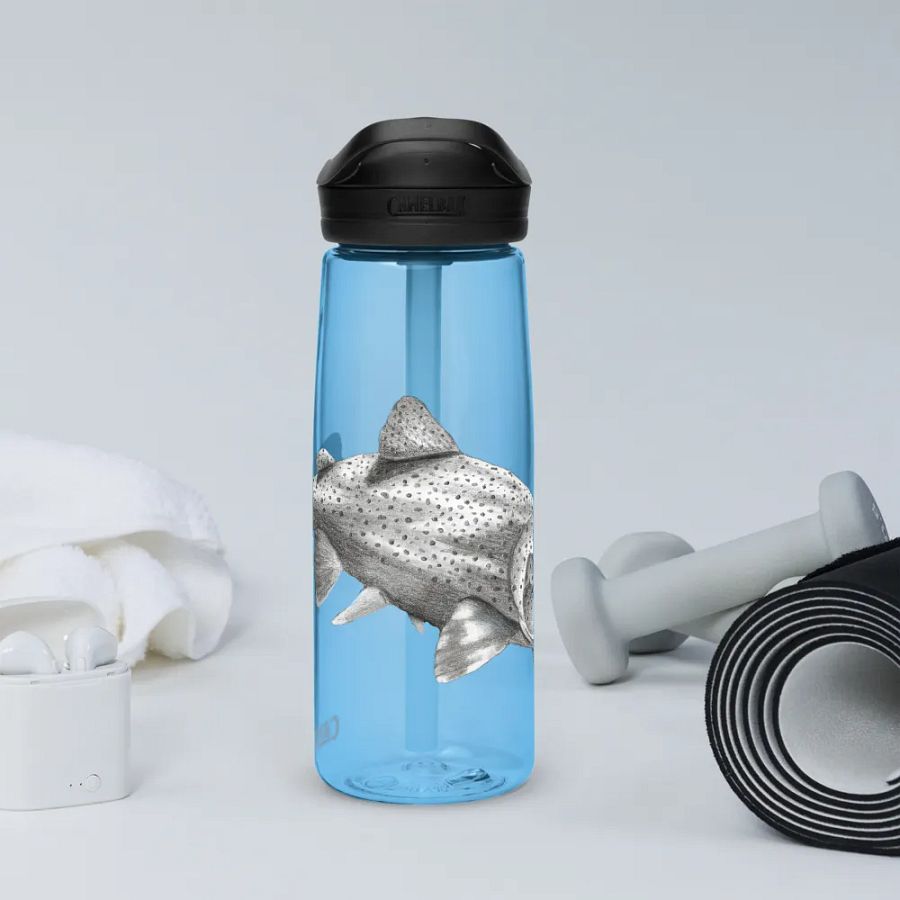Trout Drawing Water Bottle Straw product image (69)