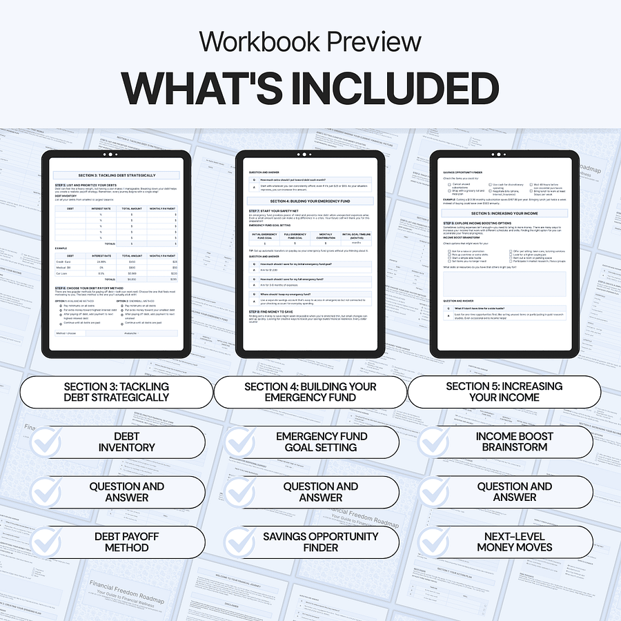 Financial Freedom Roadmap - Google Docs product image (6)