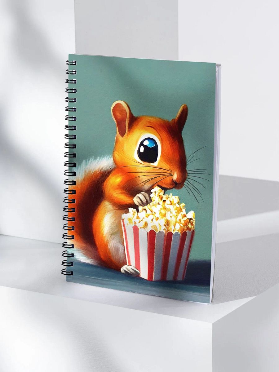 Got my Popcorn - Cute Squirrel Spiral Notebook product image (4)