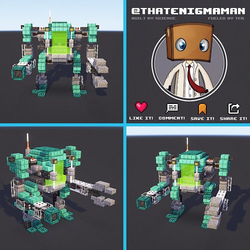 Introducing the ENX-0088: The Rufus. Number 4 of the new Sci-fi robots I've been working on. This one was named 