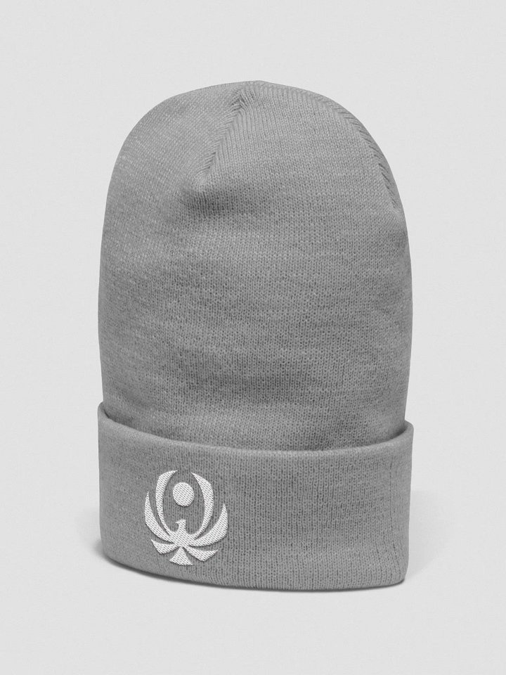 CroweGamingg Embroidered Cuffed Beanie - White Logo product image (9)