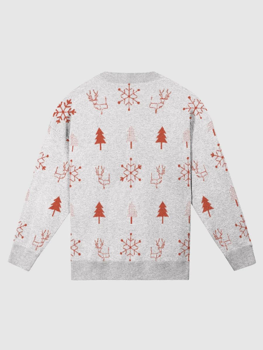 Winter Cozy Christmas Sweater | Red Tree Pattern Unisex Relaxed Fit product image (6)