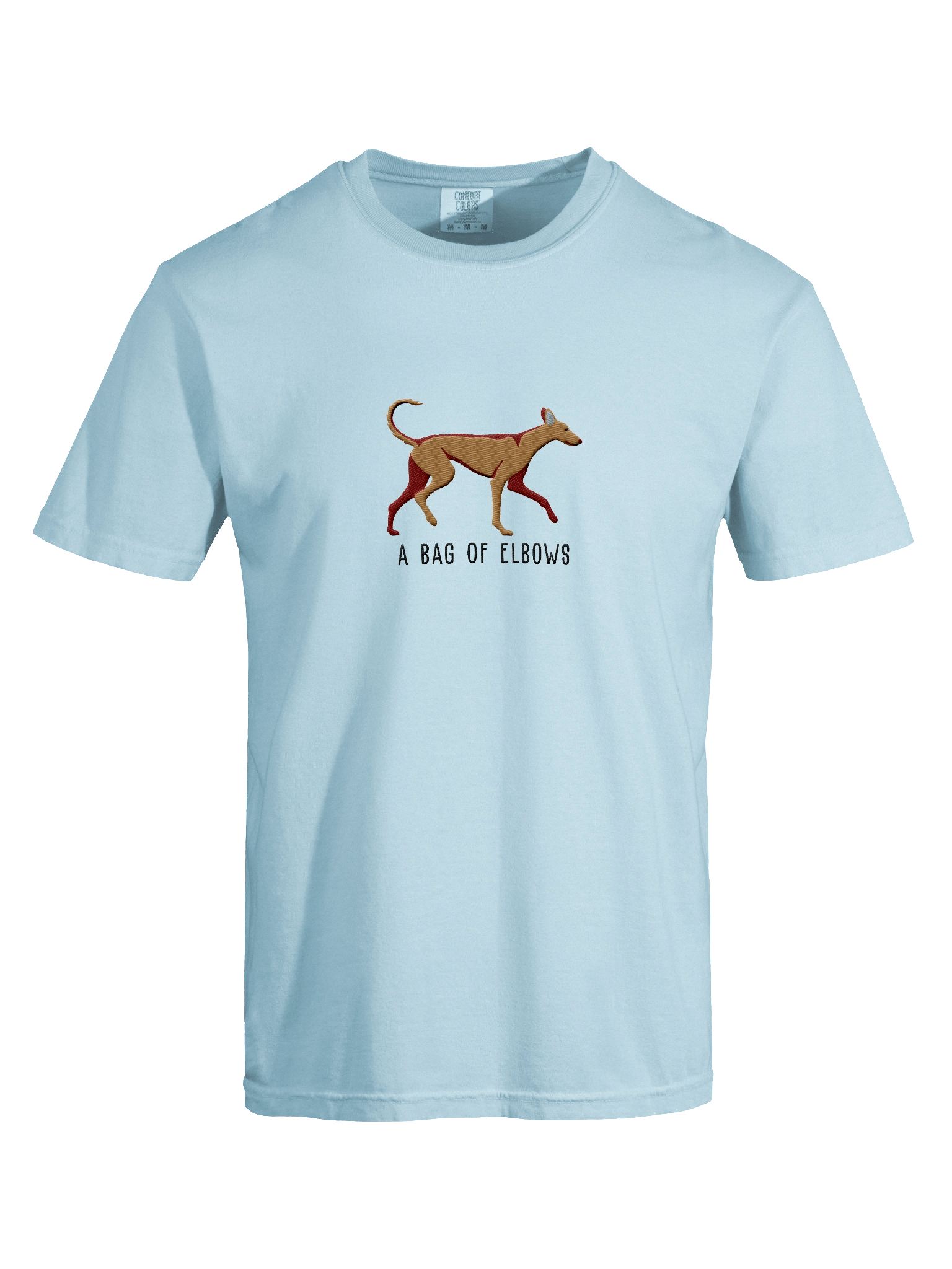 A Bag of Elbows T-Shirt(Embroidered) of an Ibizan Hound(Tan) product image (57)