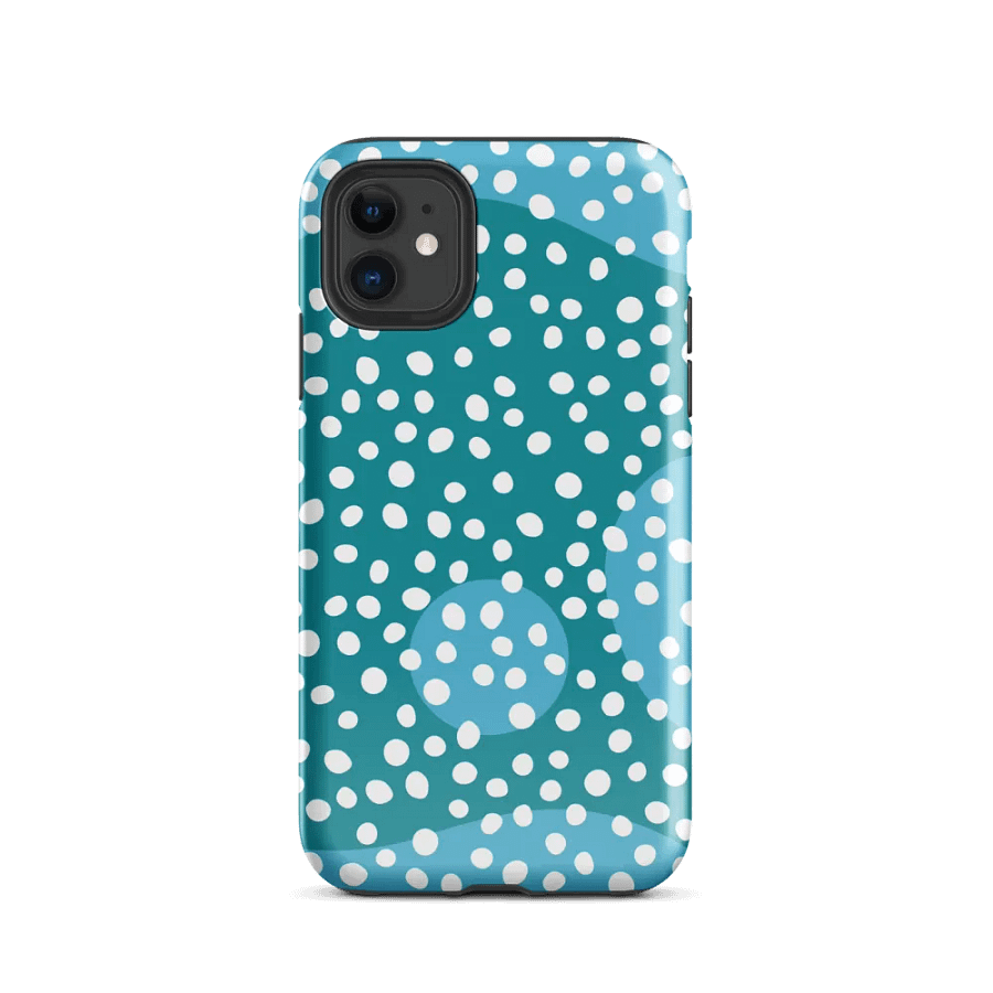 Blue Abstract Dots Tough iPhone® Case product image (47)