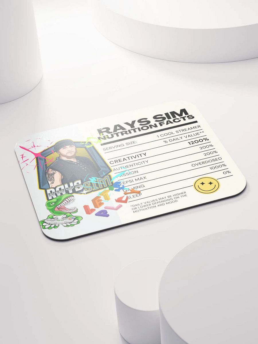 RAY'S SIM NUTRITION FACTS Mouse Pad product image (4)
