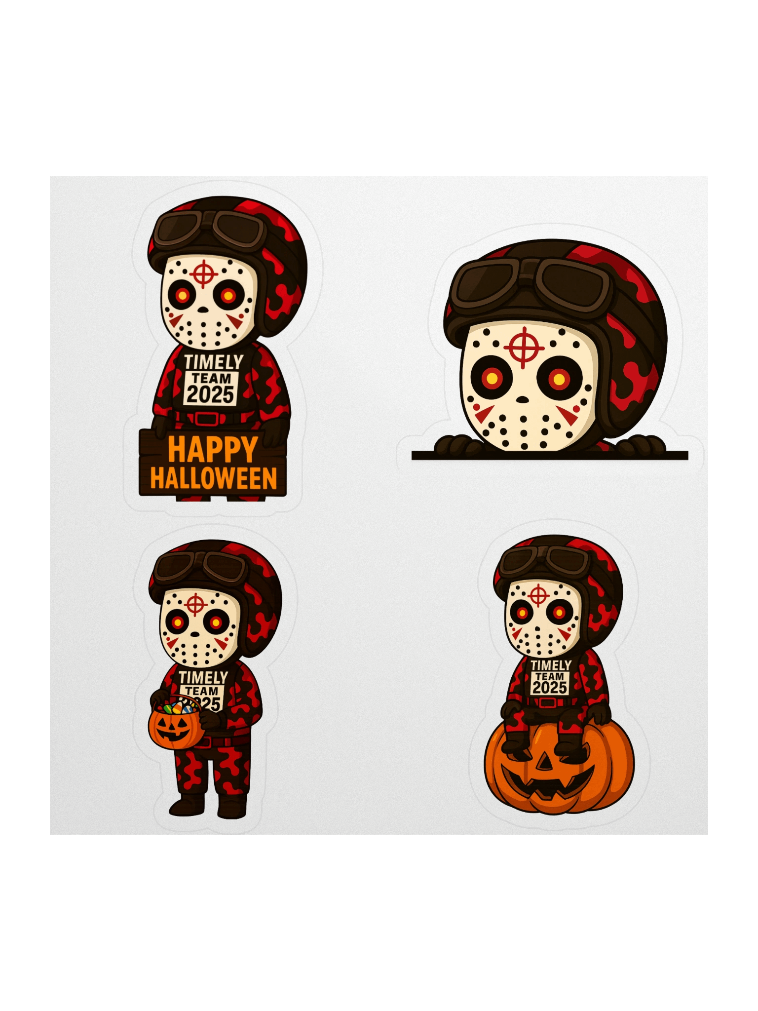 Timely Team Halloween Slasher Theme Stickers! product image (1)