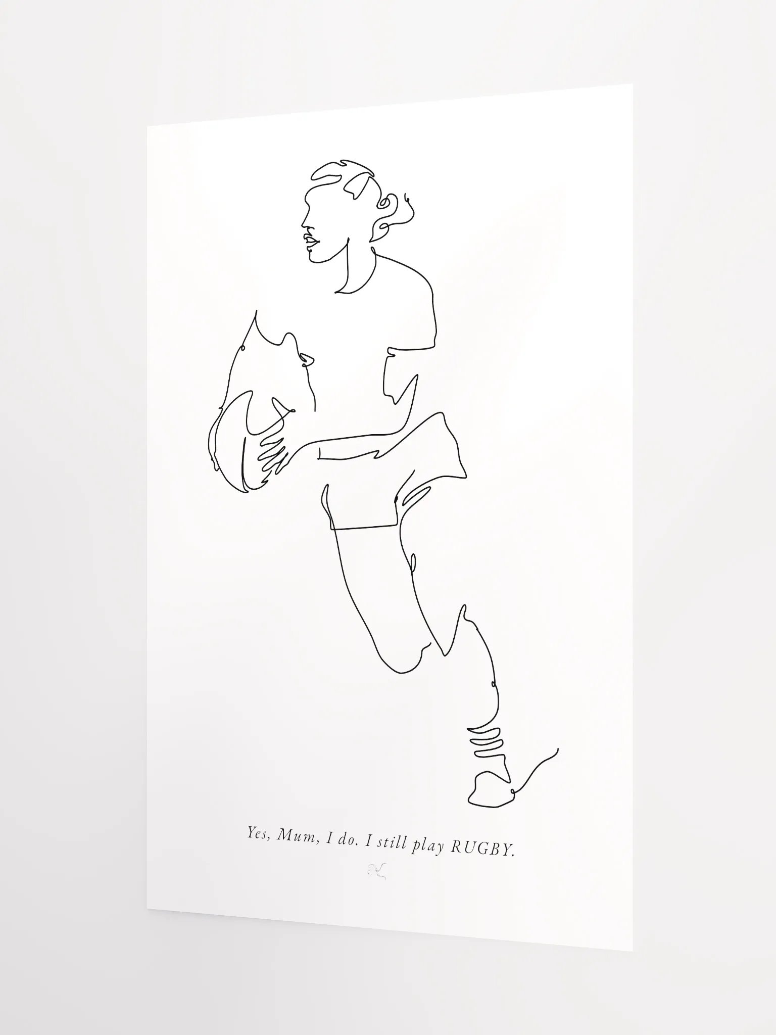 Women Rugby Poster <3 hard Runs #2 product image (8)