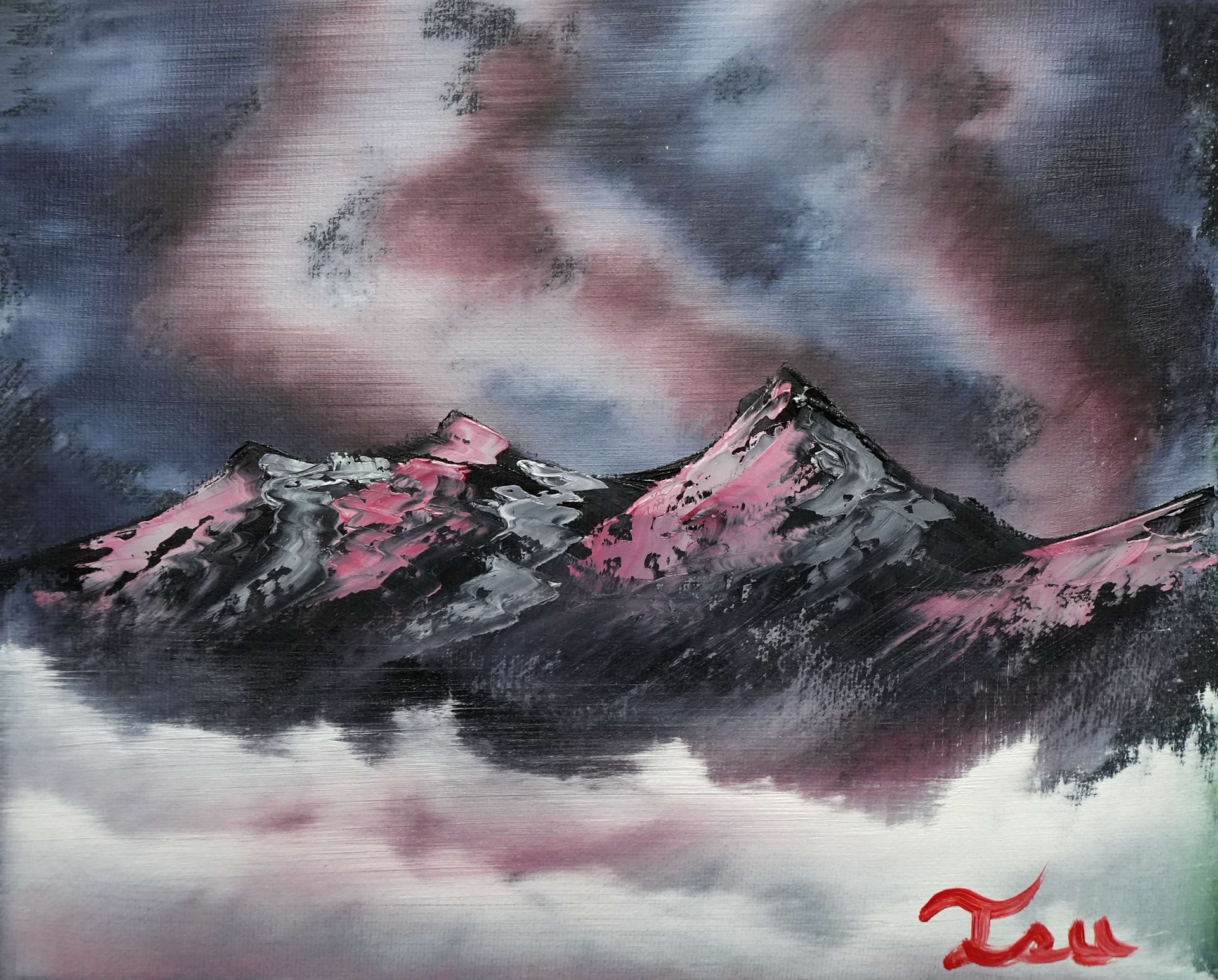 The Mountain Twins (Originals) 2 seperate 8x10 Canvas' product image (2)