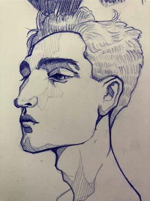 Día 06 un rostro #portrait #drawportrait #sketchportrait #portraitdrawing 