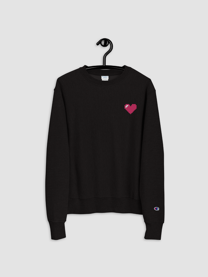 Pixel Heart Champion Crewneck Sweatshirt (embroidered) product image (2)