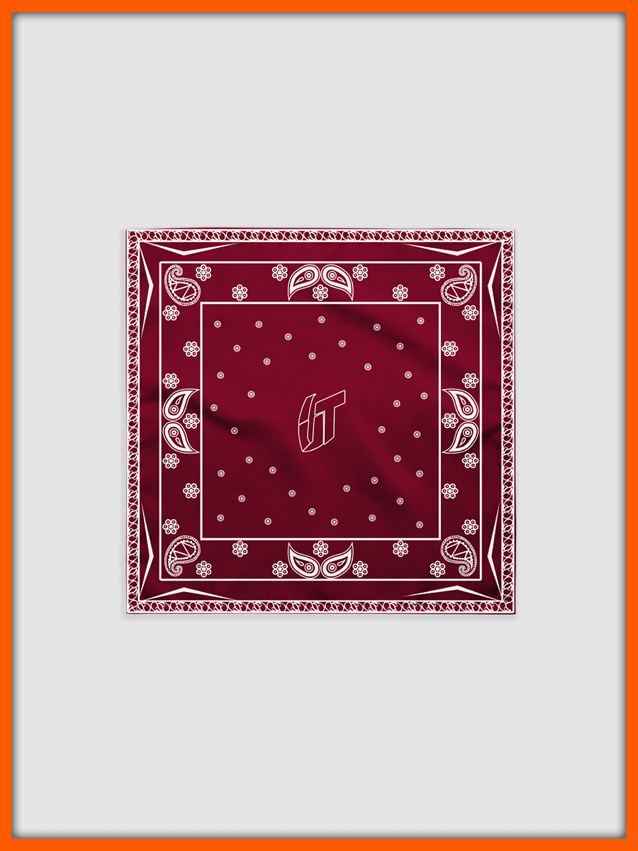Classic UT Paisley Bandana (Burgundy) product image (1)