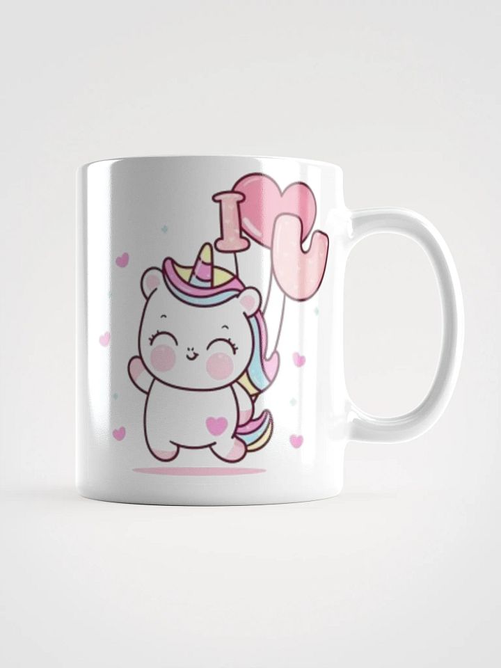 White Glossy Mug Sweet Cloud product image (1)