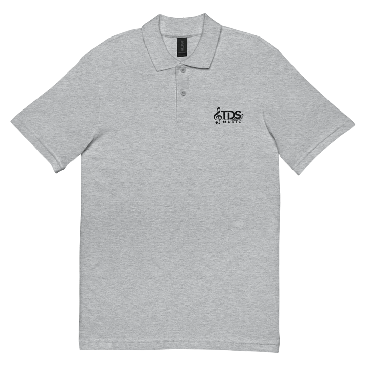 TDS Music Unisex Pique Polo Shirt in White, Navy, Gray, and Black (S-4XL) product image (2)