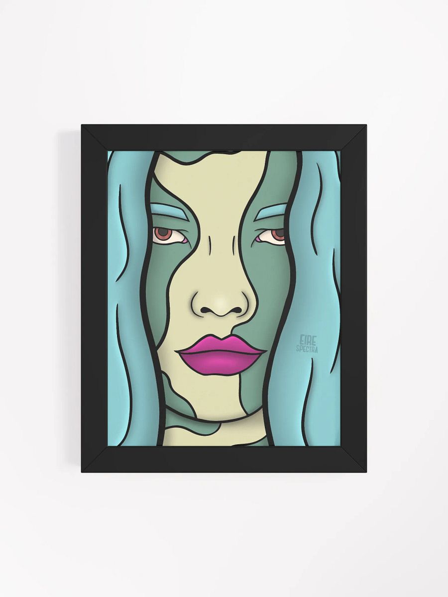 Tired blue framed poster product image (4)