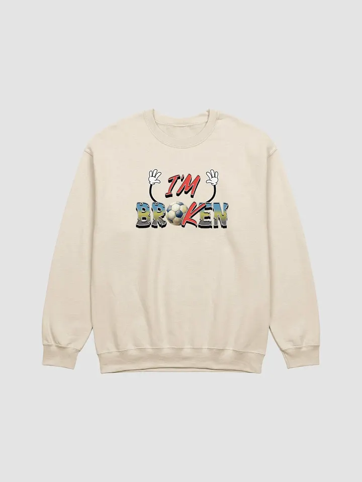 Im Broken Soccer Ball Playful Crewneck Sweatshirt product image (17)