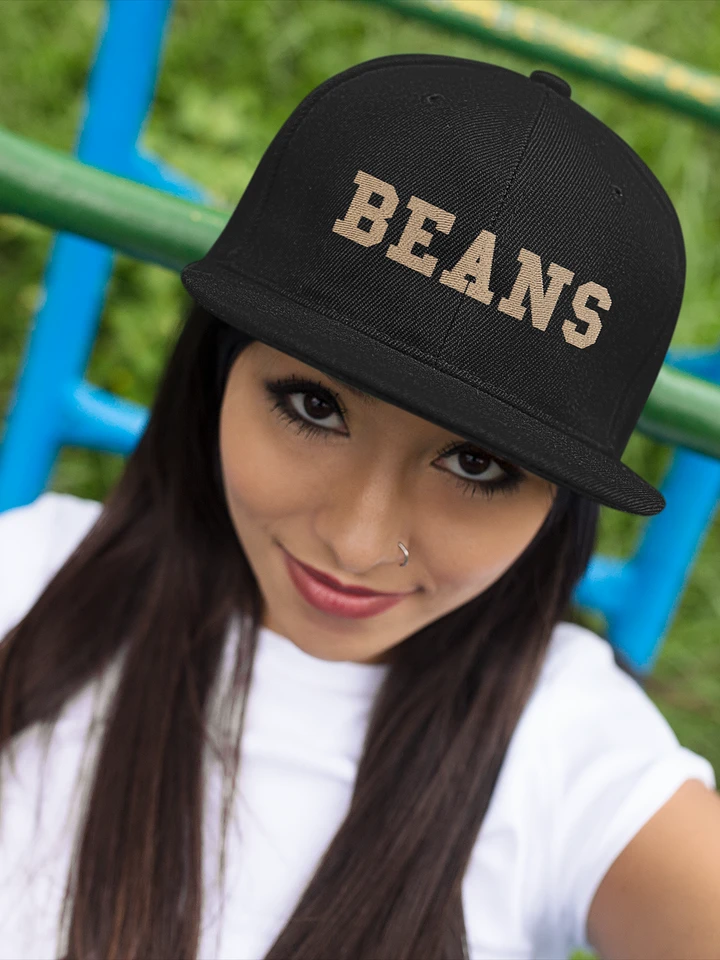 BEANS embroidered snapback hat product image (1)