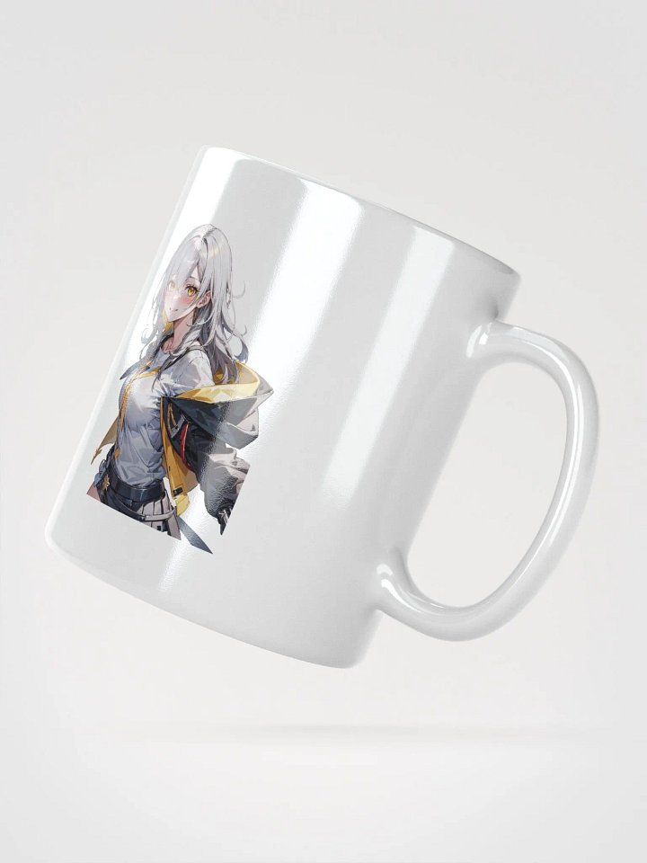White Glossy Mug - Trailblazer Female (Honkai Star Rail) product image (2)