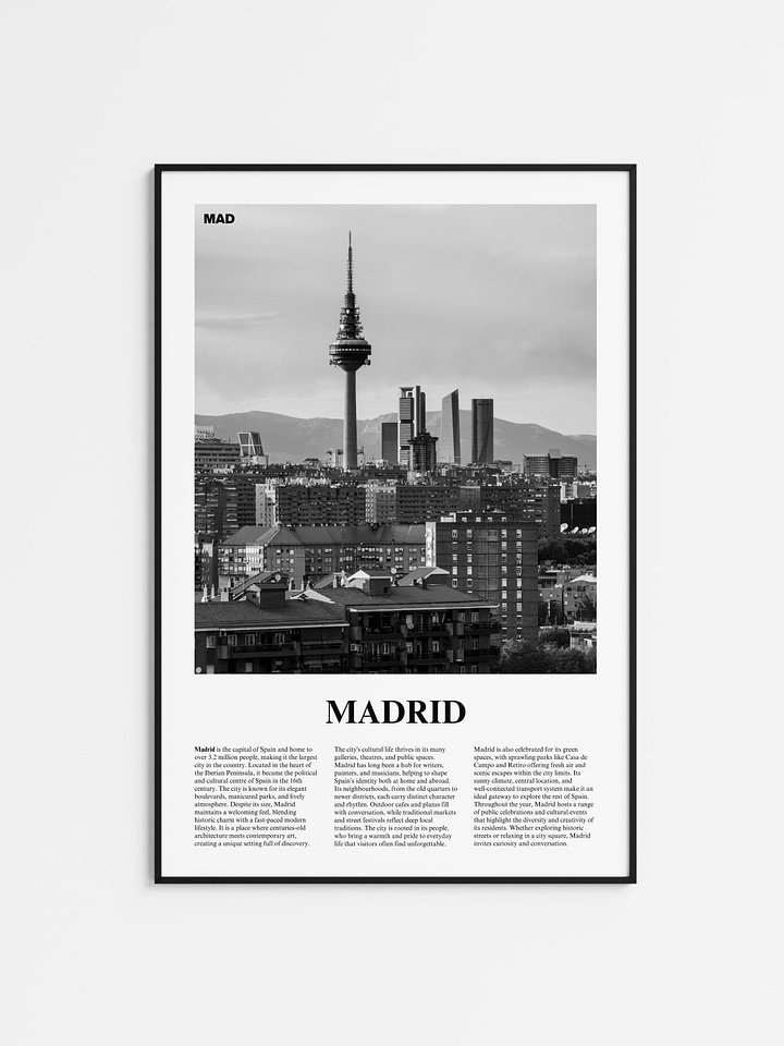 Madrid 02 Newspaper Poster product image (1)