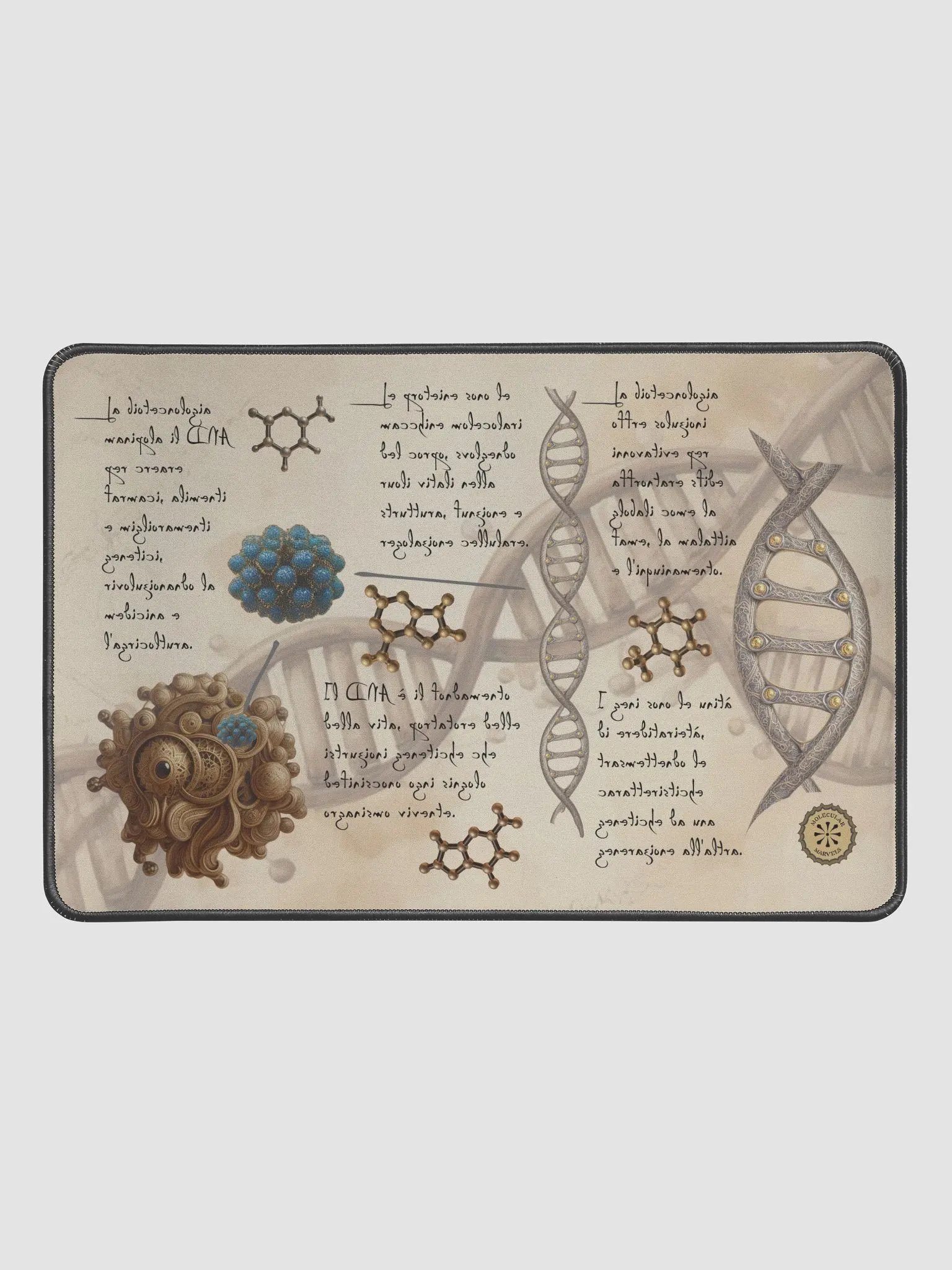DNA Desk Mat, Science Lover Gift - molecular biology mat- biotechnology - researcher style- Science gift -science desk mat -science style product image (3)