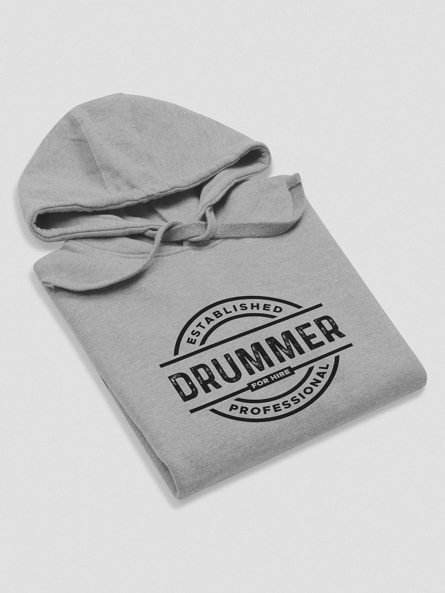 'DRUMMER FOR HIRE' Premium Hoodie (Black) product image (22)
