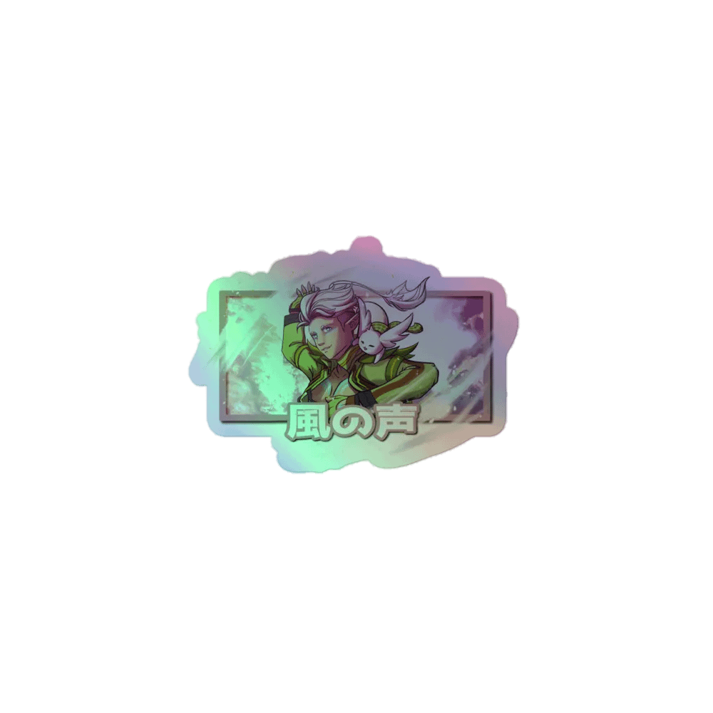 'Voice of the wind' Holographic Sticker product image (1)