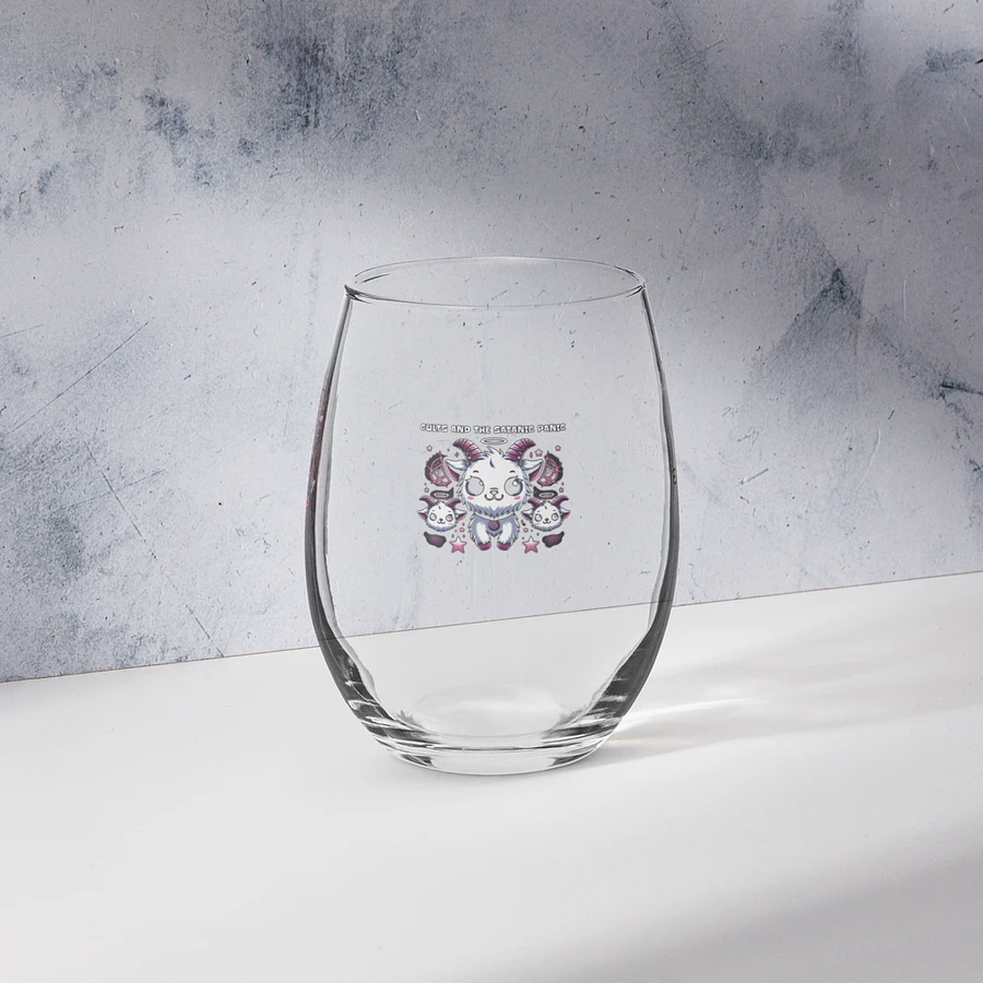 Cults And The Satanic Panic Stemless Wine Glass product image (13)