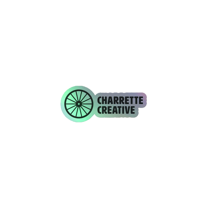 Charrette Creative Logo - Holographic Sticker product image (1)