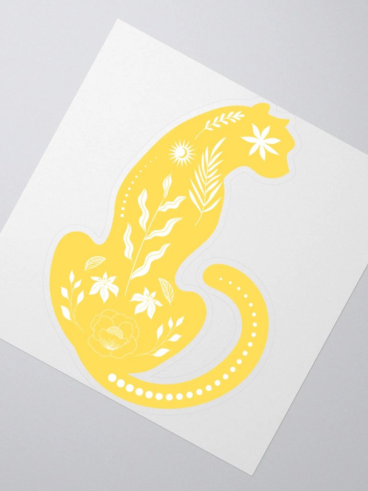 Yellow Panther Sticker product image (6)