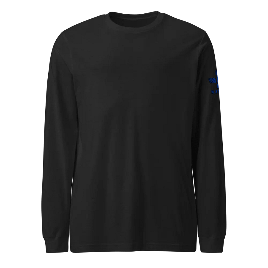 Blue Carbon Onyx American Flag Long Sleeve product image (6)