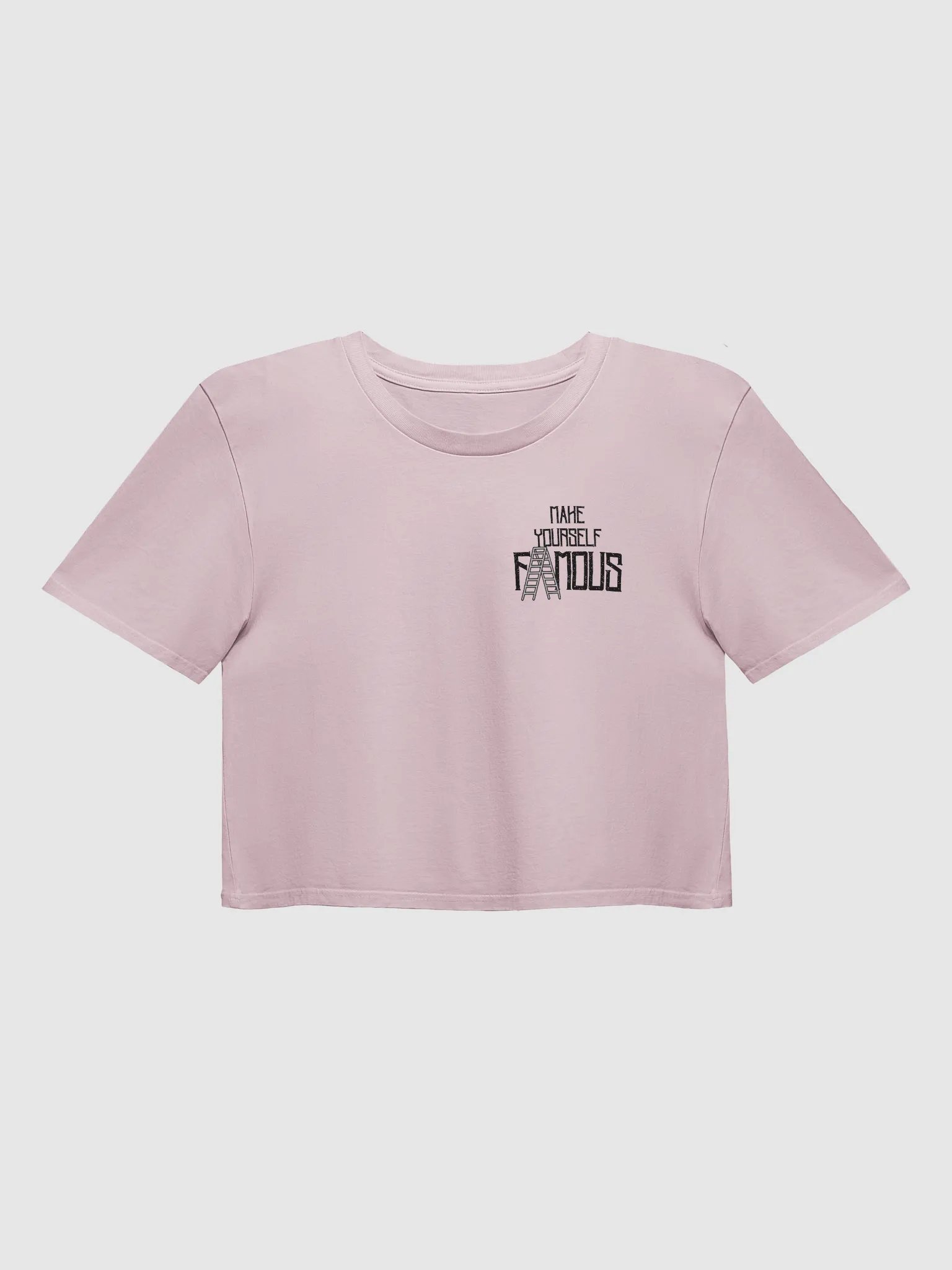 MakeYourselfFamous Cropped Tee in Pink product image (1)