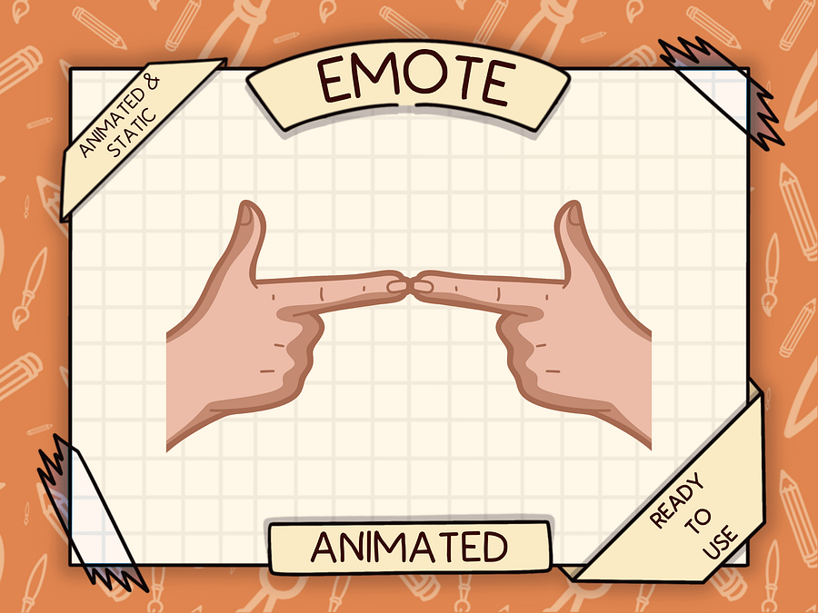 🙋🏻‍♀️ UWU FINGERS – Animated Emote 🥺👉👈 product image (1)