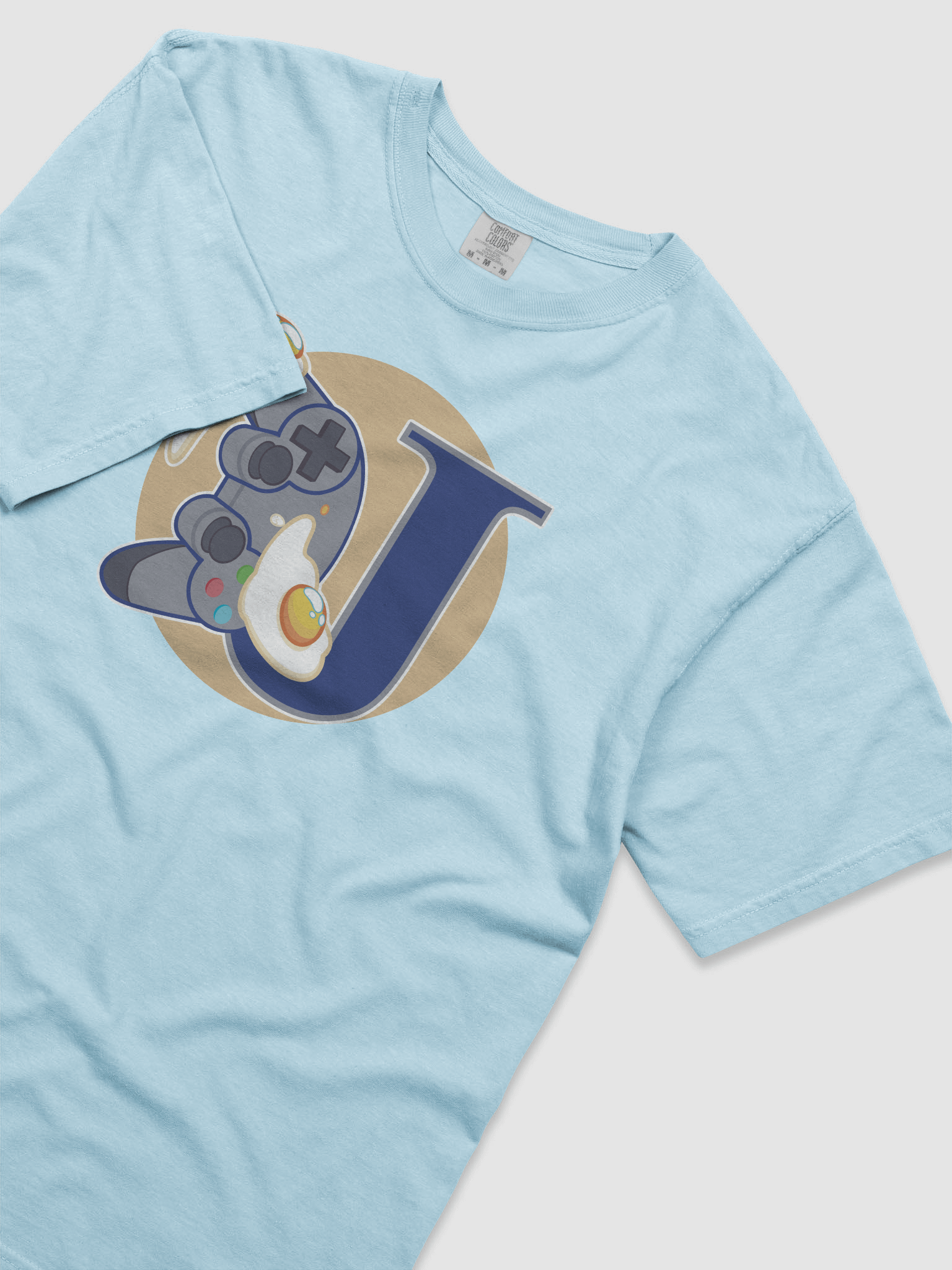 Delicious Blue Tee (Yellow Logo) product image (5)