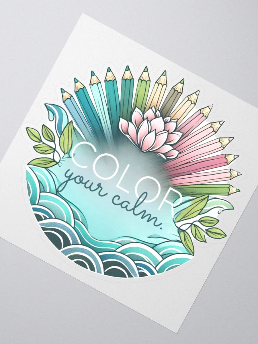 ‘COLOR your calm.’ Sticker product image (2)