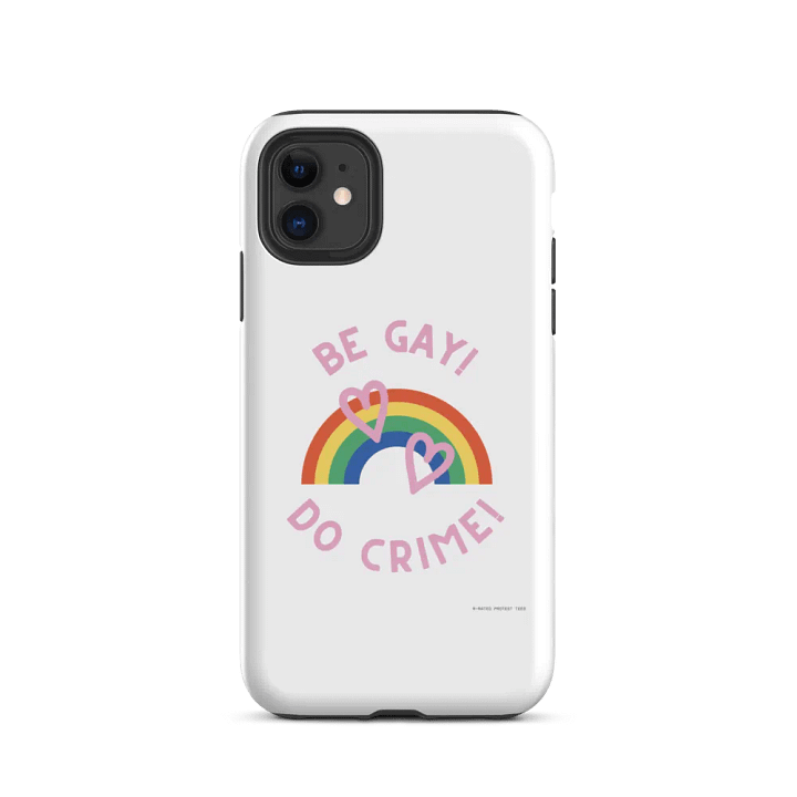 Rainbow Rebellion iPhone® Tough Case - White product image (2)