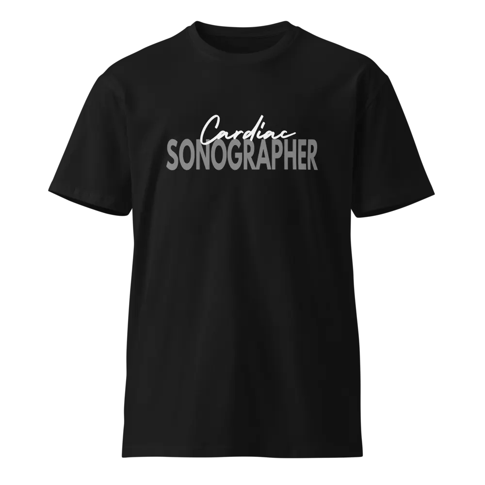 Cardiac Sonographer Technologist Unisex Premium T-Shirt product image (1)