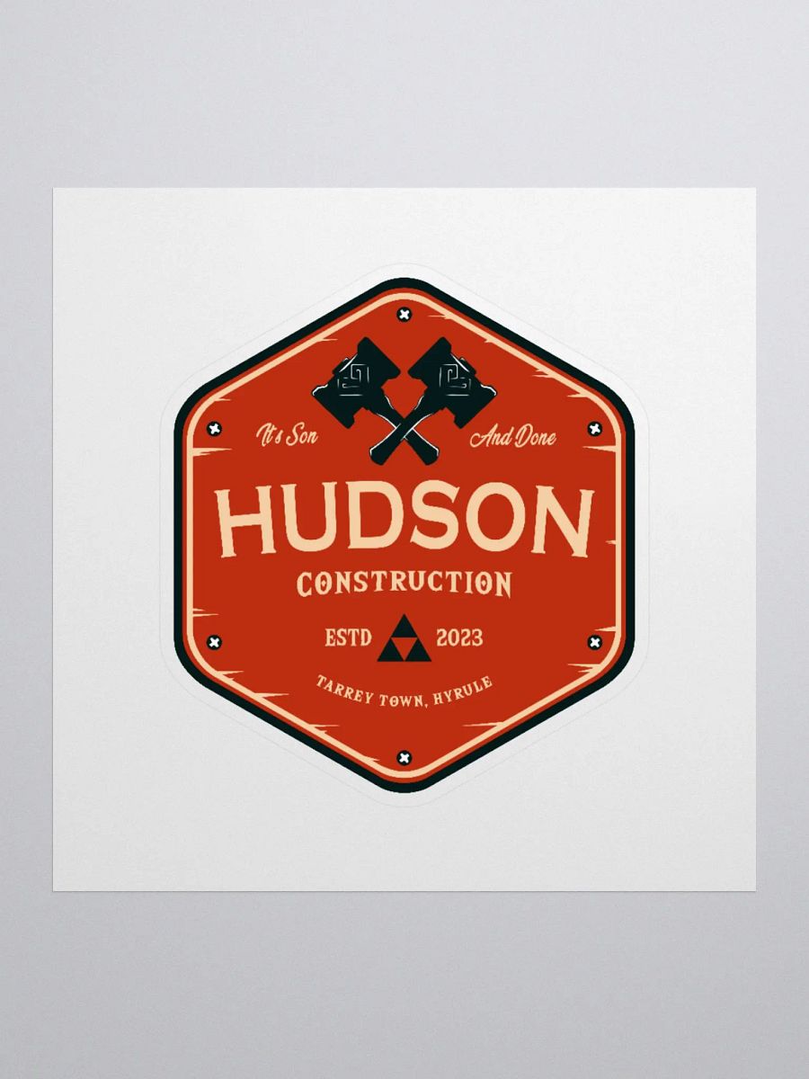 Hudson Construction Sticker product image (1)